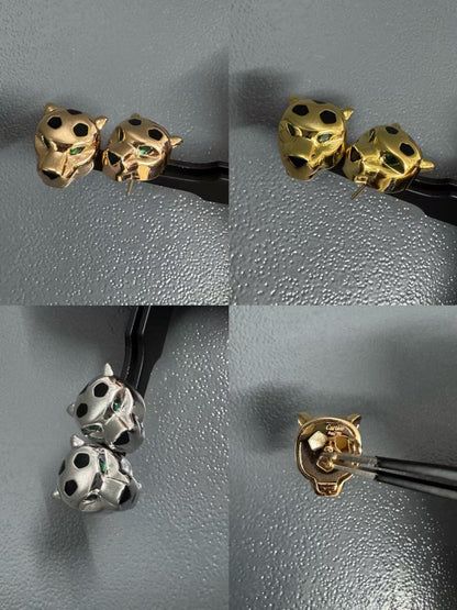 [?Marin-Jewelry]CHRRTAH-PRINT STUD EARRINGS, THREE COLORS