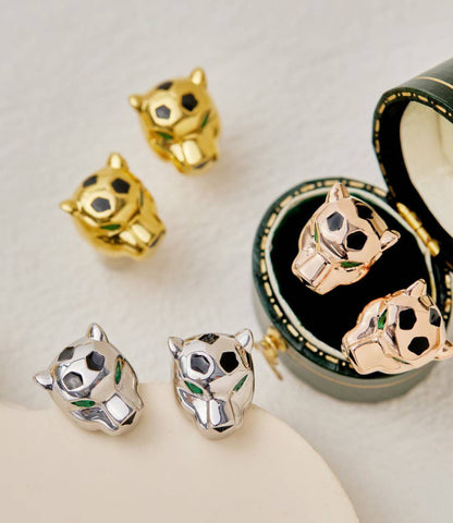 [?Marin-Jewelry]CHRRTAH-PRINT STUD EARRINGS, THREE COLORS