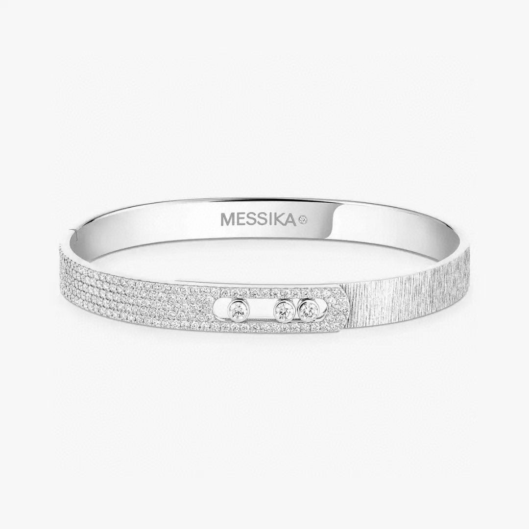 [?Marin]NOUVEAU BRACELET GIVRÉ 2026 AVEC DIAMANTS TROIS COULEURS