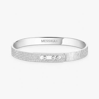 [Marin-Jewelry]2026 BRAND-NEW FROSTED BRACELET WITH DIAMONDS THREE COLORS