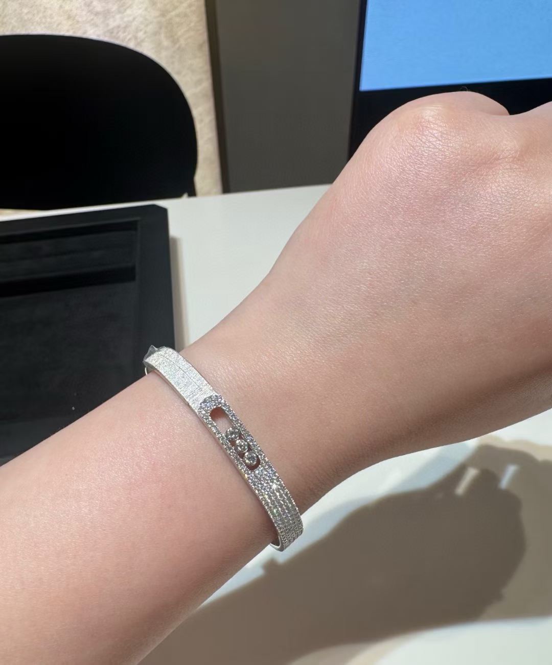 [Marin-Jewelry]2026 BRAND-NEW FROSTED BRACELET WITH DIAMONDS THREE COLORS