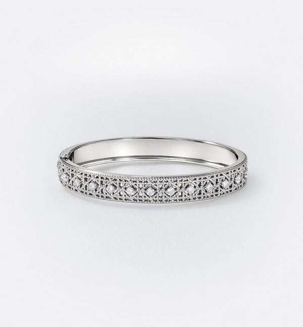 [?Marin-Jewelry]2026 WOVEN-PATTERN BRACELET SET WITH FULL DIAMOND INLAY THREE-COLORS