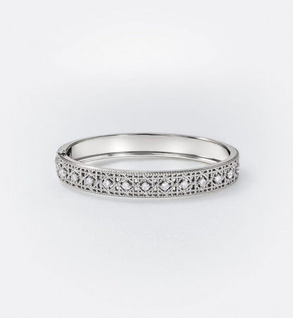 [Marin]2026 WOVEN-PATTERN BRACELET SET WITH FULL DIAMOND INLAY THREE-COLORS