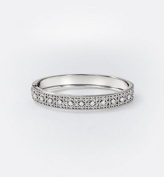 [Marin]2026 WOVEN-PATTERN BRACELET SET WITH FULL DIAMOND INLAY THREE-COLORS