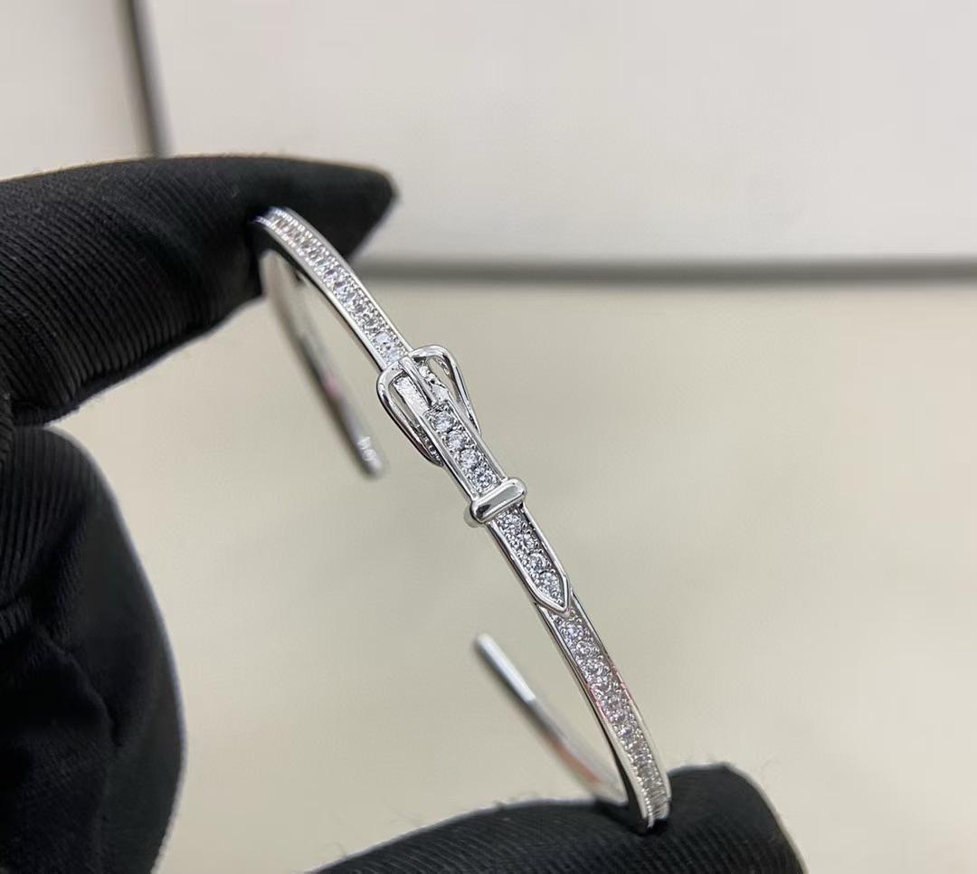 [?Marin]BRACELET SERTI DE DIAMANTS TROIS COULEURS