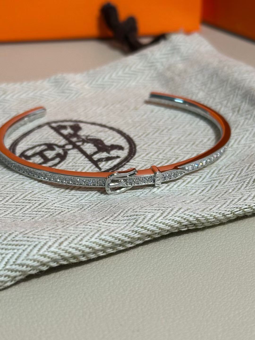[?Marin]BRACELET SERTI DE DIAMANTS TROIS COULEURS