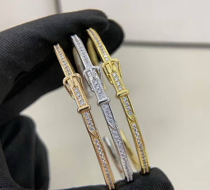 [Marin]DIAMOND-ENCRUSTED BRACELET THREE COLORS