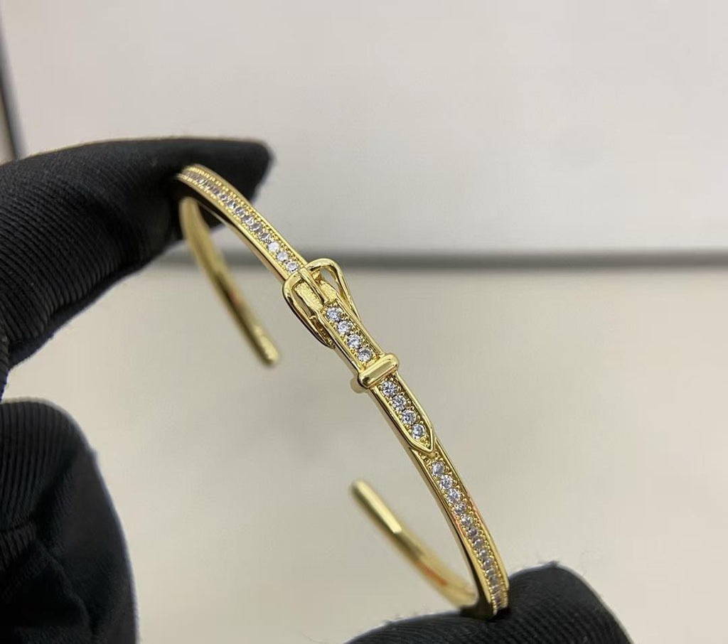 [?Marin]DIAMOND-ENCRUSTED BRACELET THREE COLORS