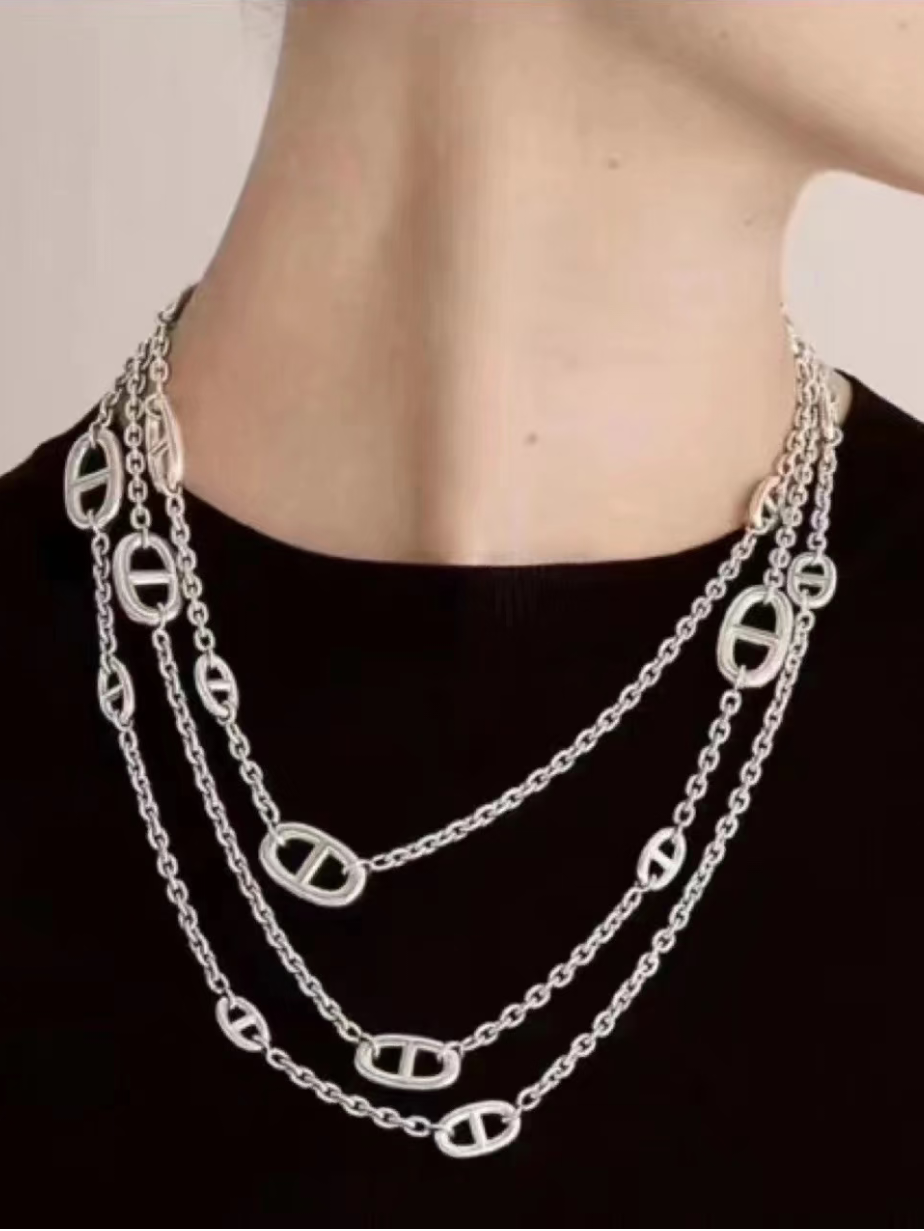 [Marin-Jewelry]Classic Silver Sweater Chain