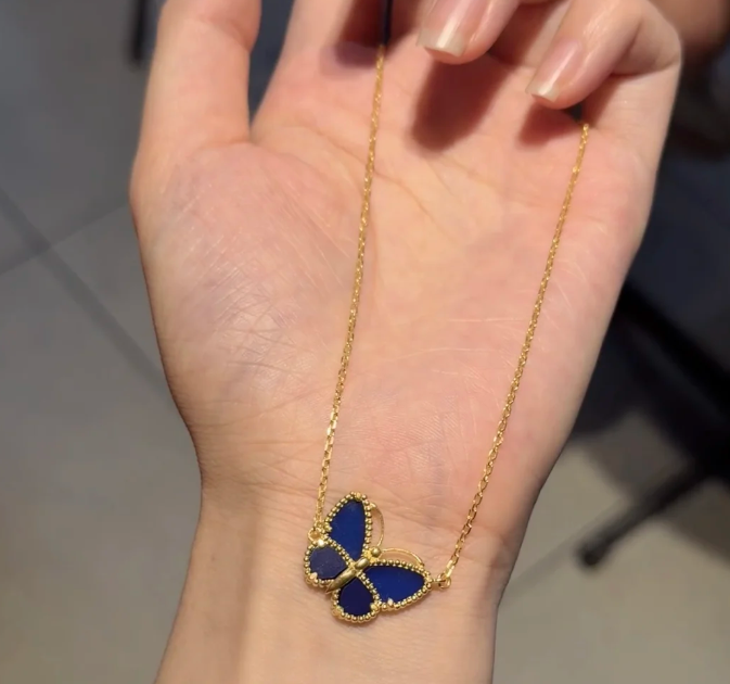 [Marin-Jewelry]バタフライブルーネックレス