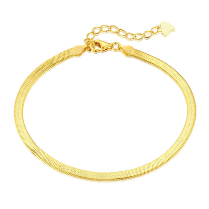 [Marin Jewelry]Flat Snake Bone Chain Blade Necklace