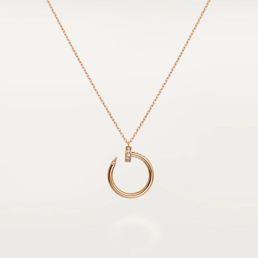 [Marin]JUSTE NECKLACE PINK GOLD