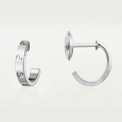 [Marin]LOVE EARRINGS 2.65MM SILVER