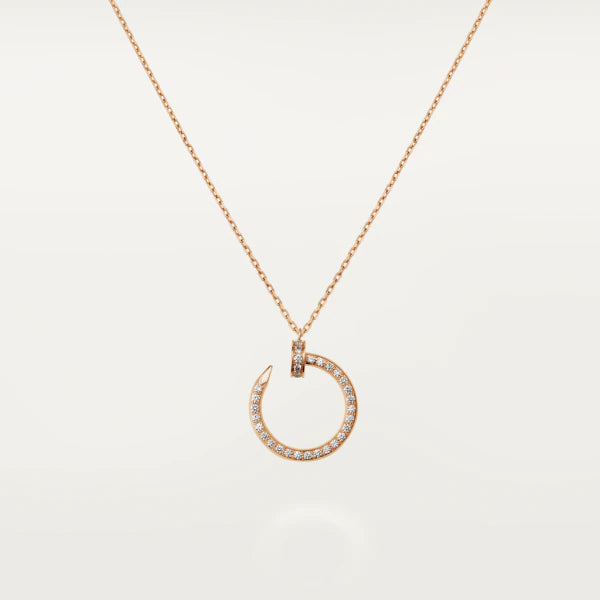 [Marin]COLLIER JUSTE UN CLOU OR ROSE DIAMANTS
