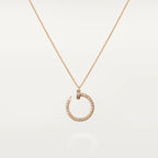 [Marin]COLLIER JUSTE UN CLOU OR ROSE DIAMANTS