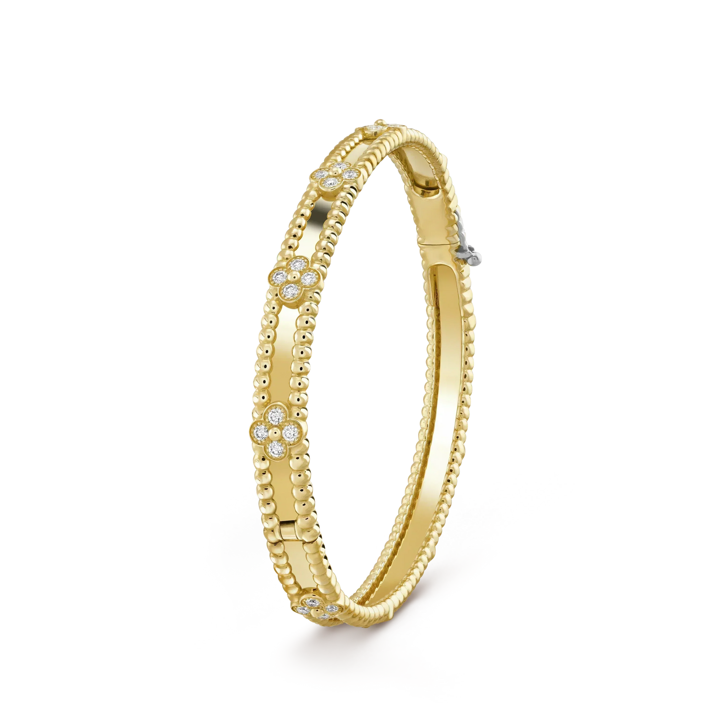 [Marin]CLOVER BRACELET 4MM DIAMONDS
