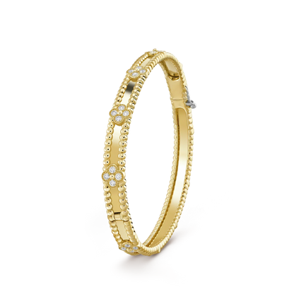 [Marin]CLOVER BRACELET 4MM DIAMONDS