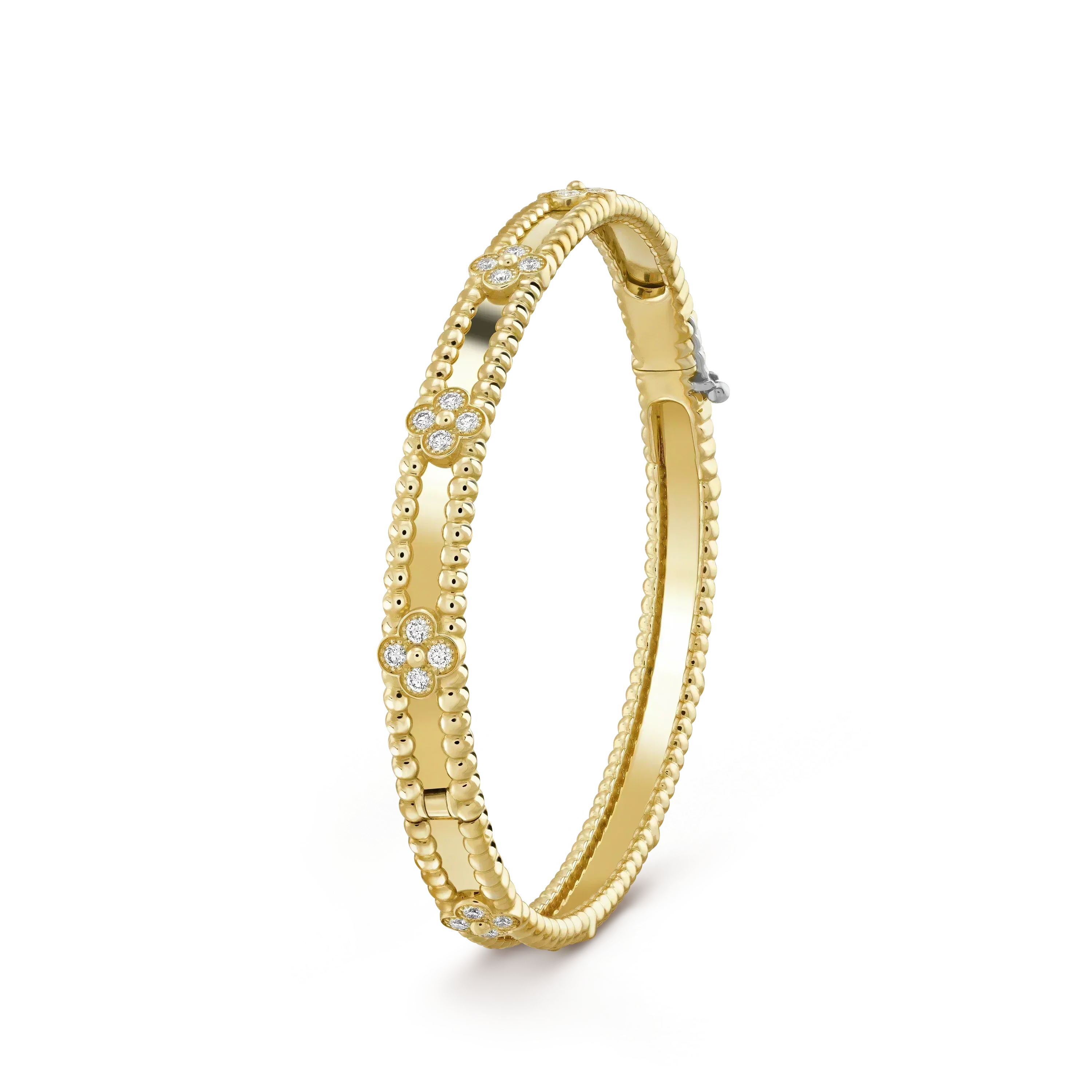 [Marin]CLOVER BRACELET 4MM DIAMONDS