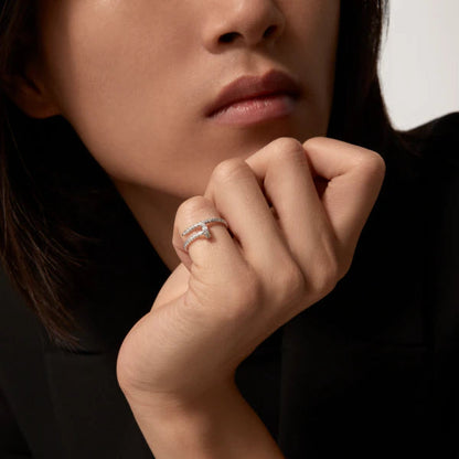 [Marin-Jewelry]JUSTE RING 1.8MM SILVER DIAMONDS