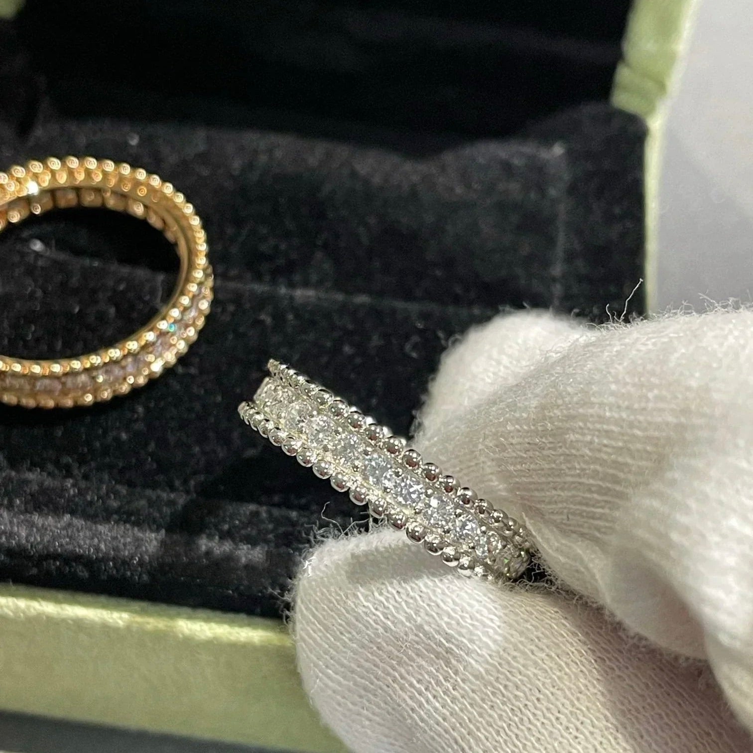 [Marin]PERLEE DIAMOND ROSE GOLD RING