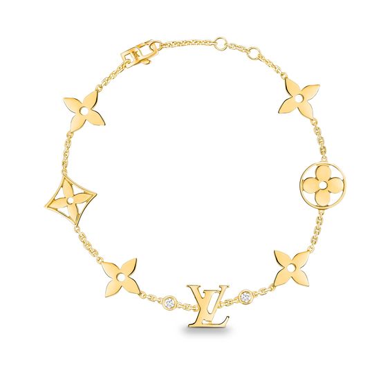 [Marin]BRACELET ÉTOILE ET SOLEIL 7 MOTIFS OR