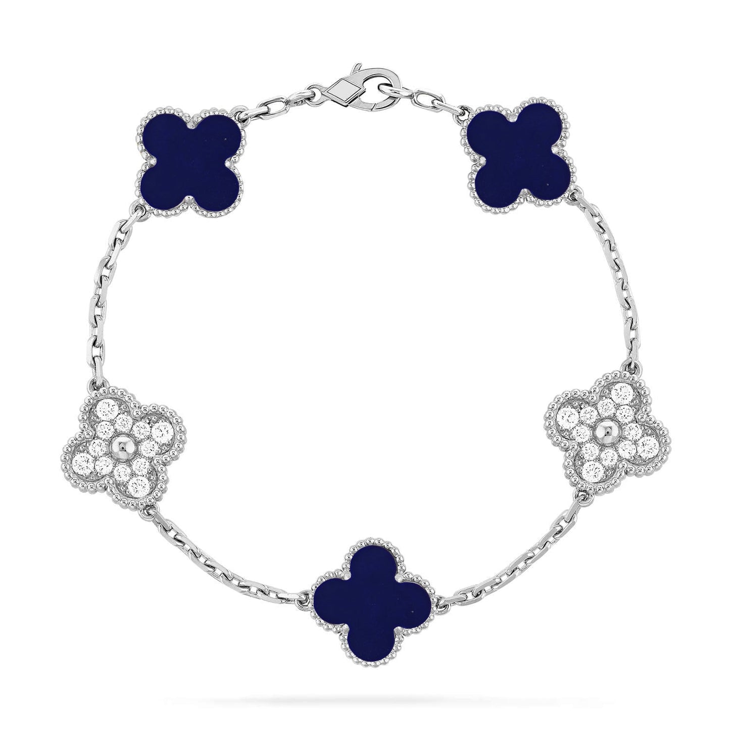 [Marin]CLOVER 5 MOTIF LAPIS LAZULI BRACELET COLLECTION