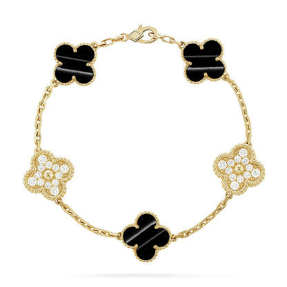 [Marin-Jewelry] CLOVER 5 MOTIF PULSAR STONE BRACELET COLLECTION