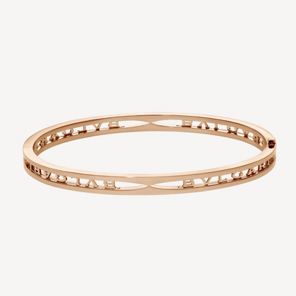 [Marin]ZERO 1 SPIRAL LOGO PINK GOLD BRACELET