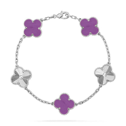 [Marin] CLOVER 5 MOTIF VIOLET BRACELET COLLECTION