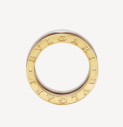 [Marin]ZERO 1 THREE-BAND ROSE WHITE AND YELLOW RING
