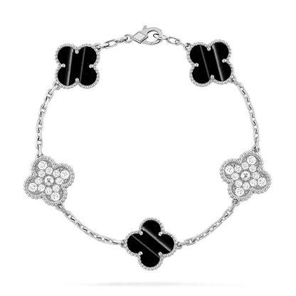 [Marin-Jewelry] CLOVER 5 MOTIF PULSAR STONE BRACELET COLLECTION