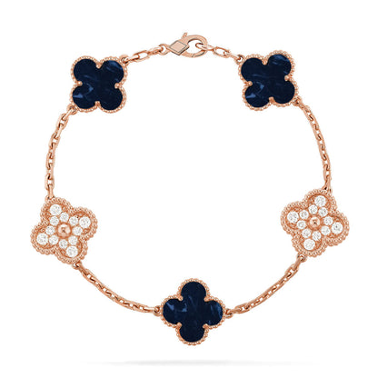 [Marin-Jewelry]CLOVER 5 MOTIF PIETERSITE BRACELET COLLECTION