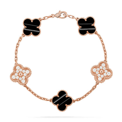 [Marin-Jewelry] CLOVER 5 MOTIF PULSAR STONE BRACELET COLLECTION