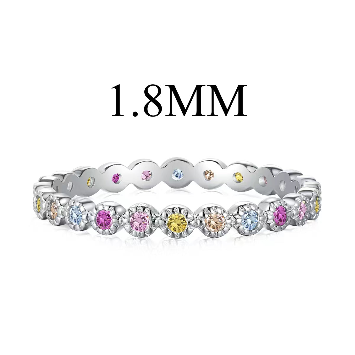 [Marin Jewelry]Unique Scintillating Round Cut Daily Ring