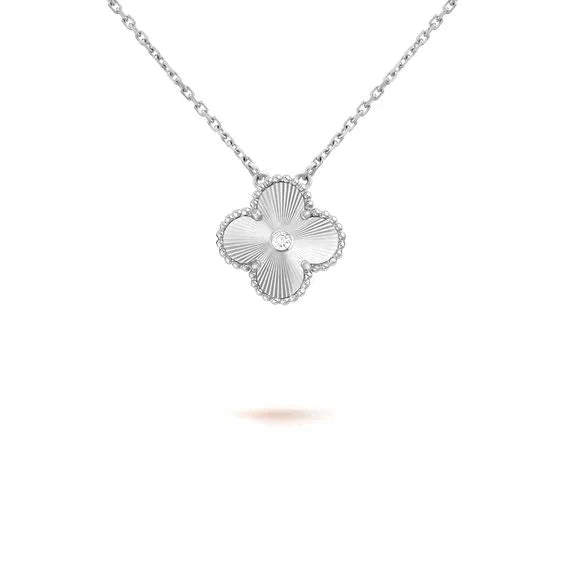 [Marin]CLOVER COLLIER LASER DIAMANT 15 MM ARGENT