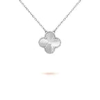 [Marin]CLOVER COLLIER LASER DIAMANT 15 MM ARGENT
