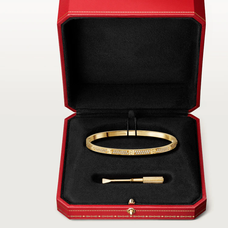 [Marin]LOVE BRACELET 3.65MM DIAMOND-PAVED