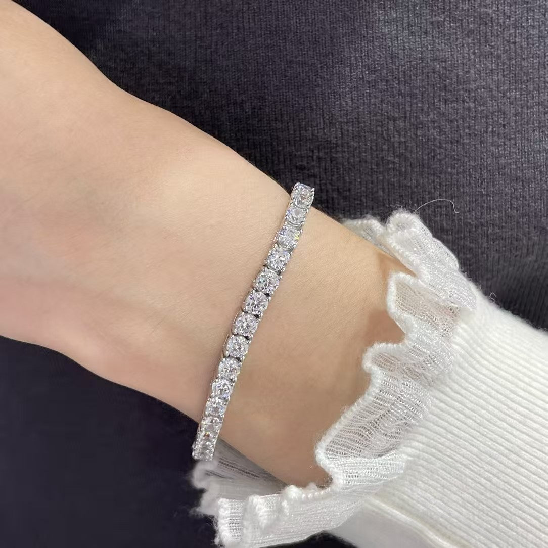 [Marin jewelrys]TENNIS BRACELET WITH FULL DIAMOND SETTING