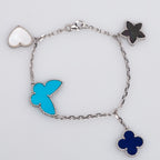 [Marin]BRACELET LUCKY SPRING ARGENT 4 MOTIFS