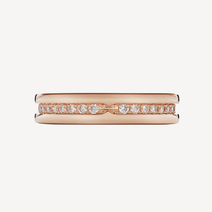 [Marin]ZERO 1 ONE-BAND PAVED DIAMONDS ON THE SPIRAL RING