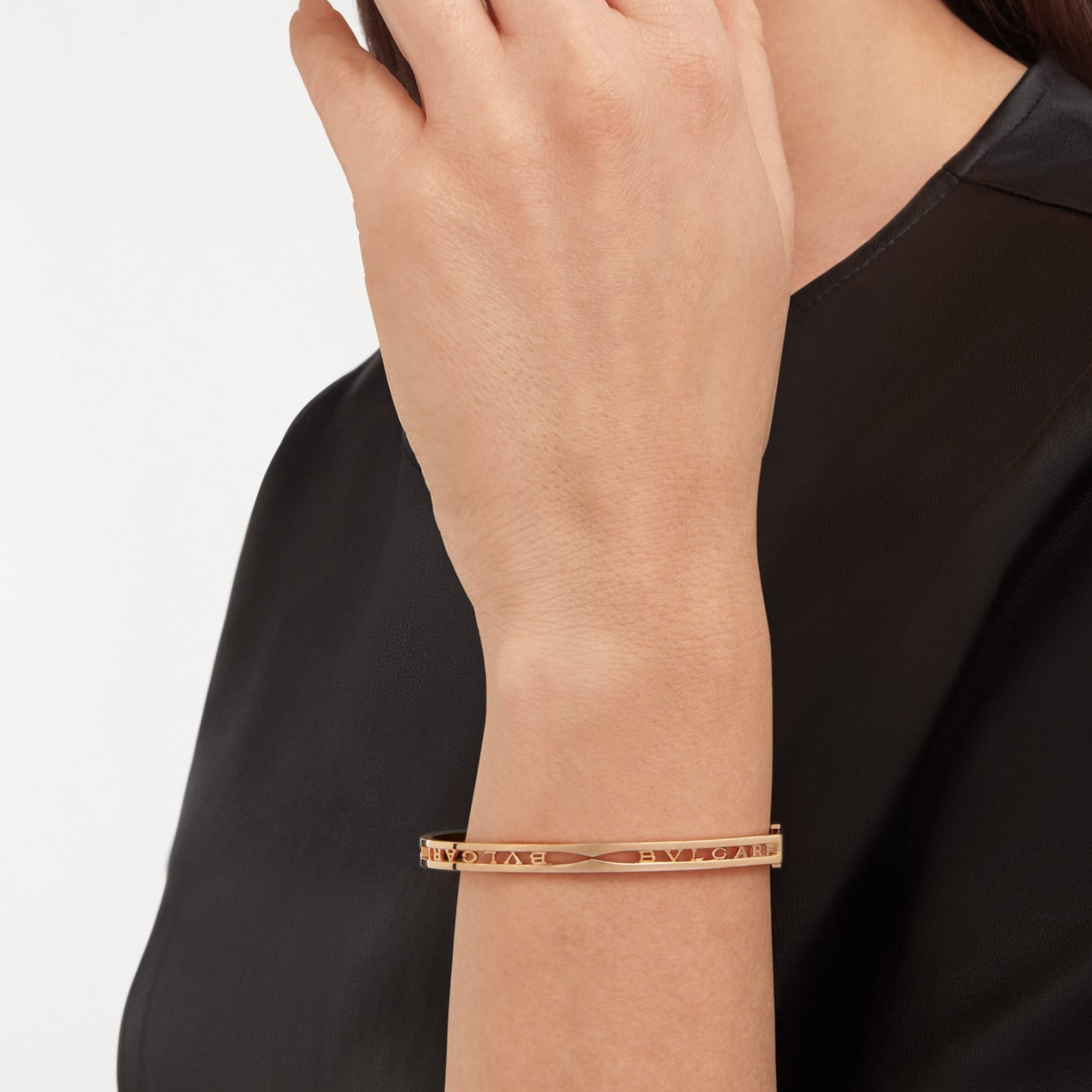 [Marin]ZERO 1 SPIRAL LOGO PINK GOLD BRACELET