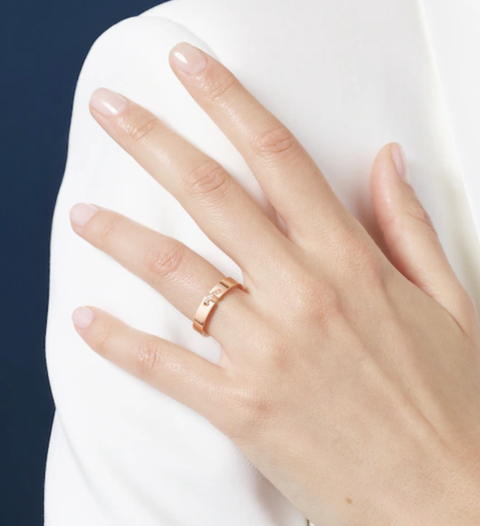 [Marin]BAGUE ALLIANCE LIENS VIDENCE DIAMOND 4MM