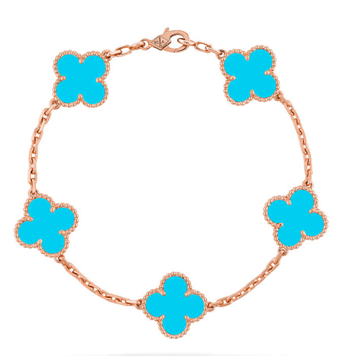 [Marin] CLOVER 5 MOTIF TURQUOISE BRACELET COLLECTION