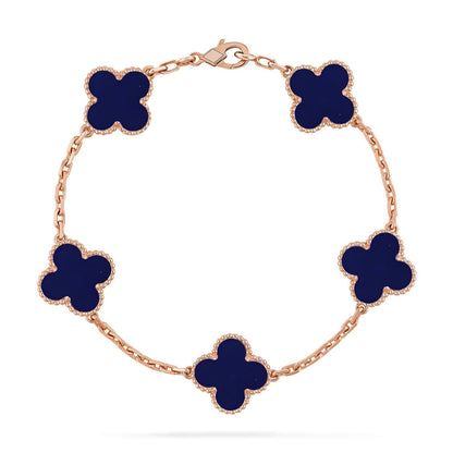 [Marin]CLOVER 5 MOTIF LAPIS LAZULI BRACELET COLLECTION