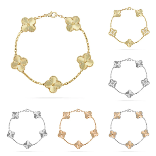 [Marin] CLOVER 5 MOTIF LASER BRACELET COLLECTION