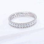 [Marin]BAGUE EN ARGENT SERTIE DE DIAMANTS PERLÉS