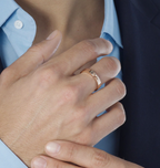 [Marin]BAGUE ALLIANCE LIENS VIDENCE 4MM