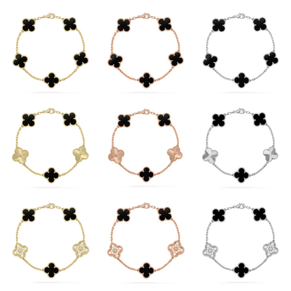 [Marin] CLOVER 5 MOTIF ONYXS BRACELET COLLECTION