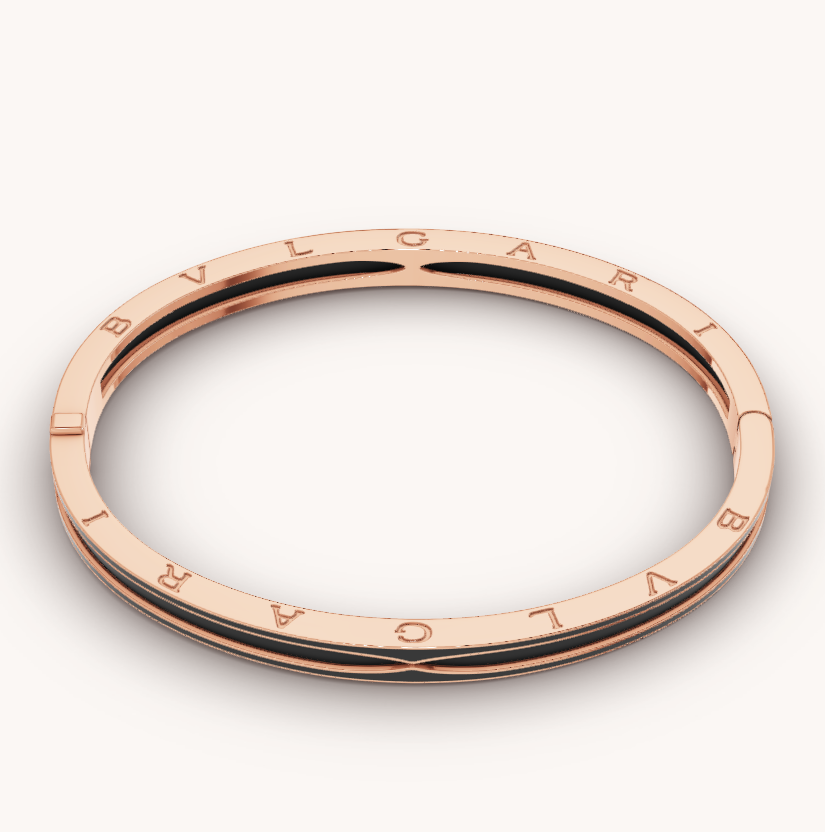 [Marin]ZERO 1 PINK GOLD WITH MATTE BLACK CERAMIC BRACELET