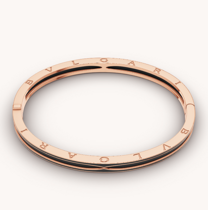 [Marin]ZERO 1 PINK GOLD WITH MATTE BLACK CERAMIC BRACELET